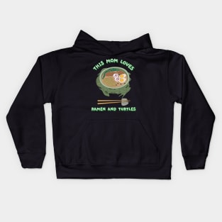 This Mom Loves Ramen and Turtles Kids Hoodie